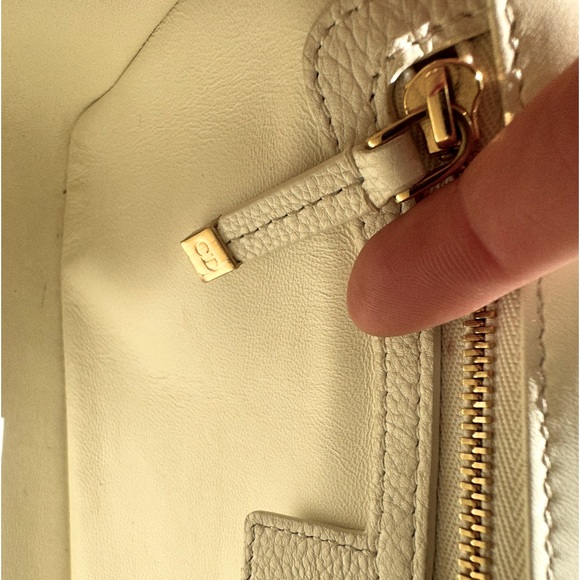 Authentic Medium Dior Ivory Caro Bag - Picture 11 of 16
